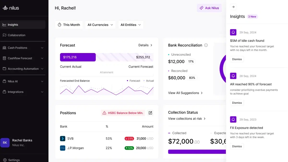 Nilus AI Treasury Platform