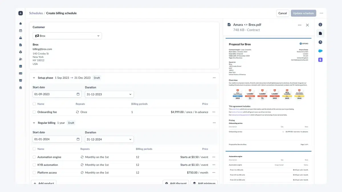 Sequence AI Billing Platform