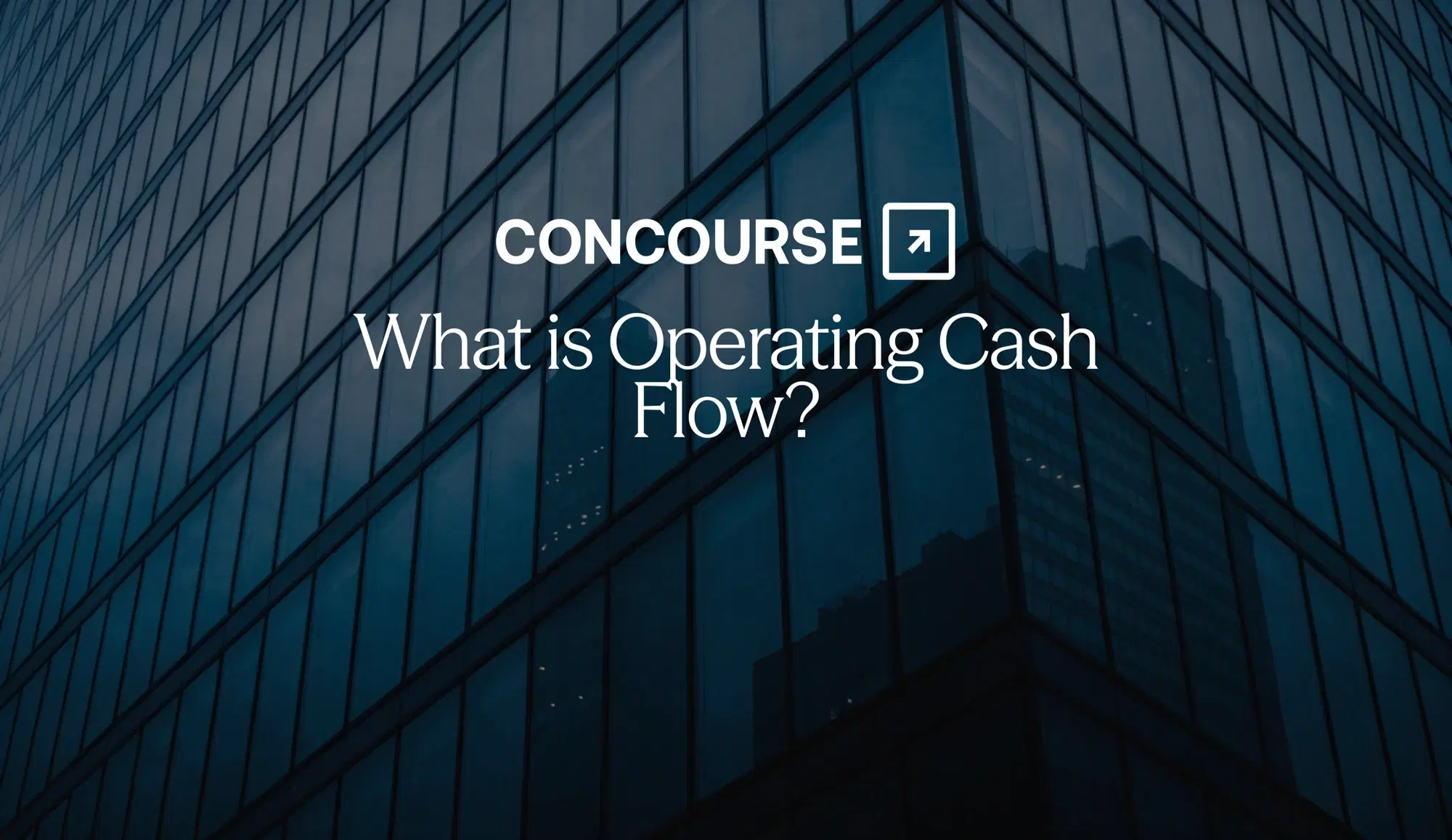 Concourse "Operating Cash Flow" cover graphic: the Concourse wordmark and title in white on a dark background.