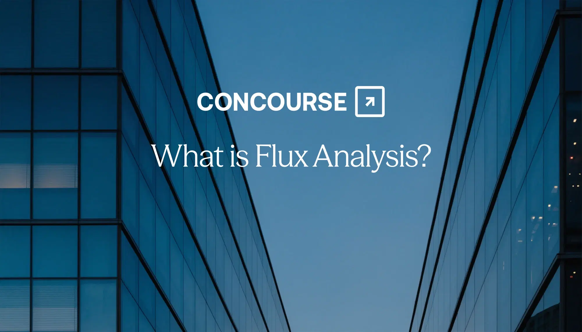 A modern finance environment representing period-over-period flux analysis of financial accounts.